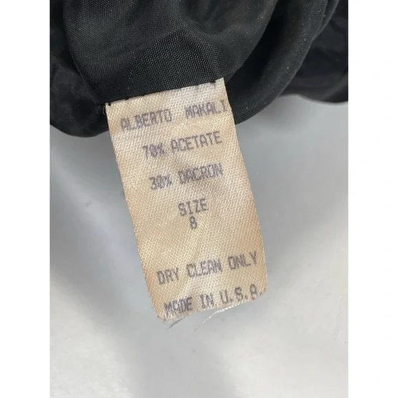 Alberto Makali Cache 2PC Outfit Set Jacket Skirt Womens Size 8 Black Embellished - Picture 11 of 14